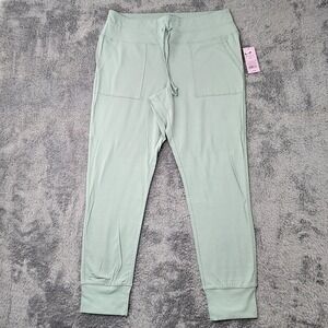 Wild Fable Joggers Women XXL Green St Armands Blue Knit Drawstring Pockets NEW